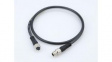 1200878704 Nano-Change (M8) Double-Ended Cordset with Knurled Hexnut 3 Poles Male (Straight) to Female (Straight) Black TPU WSOR 1m