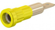 23.1013-24 Press-in Socket 4mm Yellow 25A 60V Gold-Plated