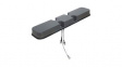 1399.99.0077 Railway Rooftop Antenna 698 ... 960 MHz/1.35 ... 1.45 GHz/1.45 ... 2.7 GHz/1.57 ... 1.61 GHz/3.3 ... 4.2 GHz/4.9 ... 5.15 GHz/5.15 ... 7.1 GHz 9 dBi Female N/Male TNC