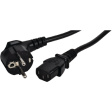 PB-410-10-S Mains Cables PE contact 90deg-Plug C13-Socket 3 m