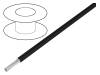 5854/7 BK001 [305 м] Hook-Up Wire, 0.24 mm2, Black Copper Strand, Silver Plated PTFE