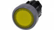 3SU1031-0AB30-0AA0 SIRIUS ACT Illuminated Push-Button front element Metal, matte, yellow