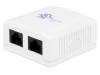 DN-93804-1, Модульная розетка; RJ45; Монтаж: накладной; Кат:5e, DIGITUS