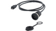 1310-1013-01 Кабель / адаптер; вилка micro USB B, гнездо USB B micro; IP65