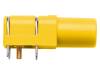 SWEB 8094 AU/GE, Гнездо; "банан" 4мм; 24А; желтый; позолота; -25?80°C; 10мОм; 1кВ, Schutzinger