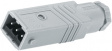 STAS 3 N SCHWARZ/BLACK Cable connector, 3p+E black