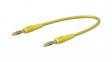 28.0047-00724 Test Lead, Yellow, 7.5mm, Nickel-Plated Brass