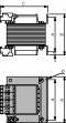 EJ120B/53,7 Универсальные трансформаторы 230 VAC 2...132 VAC 2 A