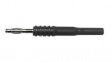 BU-32101-0 Banana Plug, Black, 20A, 1kV, Nickel-Plated