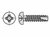M5.5X19/BN1016 Винт; 5,5x19; Головка: цилиндрическая; Phillips; сталь; цинк