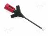 KLEPS1MIKRO RT Clip-on probe; pincers type; 2A; 60VDC; red; Grip capac: max.2mm