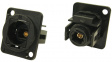 CP30217 Fiber Optic Connector in XLR Housing FT black