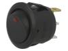 R13112B2BR6 ROCKER; SPST; Положения:2; OFF-ON; 6A/250ВAC; черный; LED 24В DC