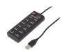UA0126 Hub USB; USB 2.0; PnP,внутреннее питание; Кол-во портов: 13