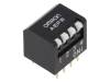 A6FR4101, Переключатель: DIP-SWITCH; Кол-во секций: 4; ON-OFF; 0,025A/24ВDC, Omron