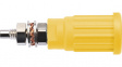 SEPB 6447 NI / GE Laboratory socket diam. 4 mm Yellow CAT III