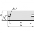 KU-ALF5-0H-KS-34X94MM-L Теплопроводная пленка SEMITRANS2