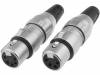700-0400 Вилка; XLR; "мама"; PIN:4; прямой; на провод; пайка; 2,8?8мм; 50В
