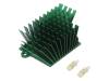 ATS-1043-C1-R0, Радиатор: штампованный; ребристый; зеленый; L: 41мм; W: 45мм; H: 25мм, Advanced Thermal Solutions