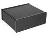 1455U1602BK, Extruded Enclosure 1455 160x191x66mm Aluminium Black IP54, Hammond
