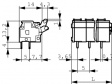 255-406 PCB terminal block 0.08...2.5 mm2 solid or stranded 5 mm/5.08 mm, 6 poles