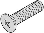 21100-429 [100 шт], Pozidrive raised screw PU=100 ST, Schroff