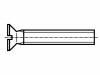 1020390 Винт; M2x4; Головка: потайная; Шлиц: прямой; нержавеющая сталь А2