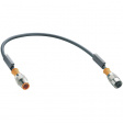 RST 4-RKT 4-225/1 M Connecting cable M12 Coupling M12 Plug 1 m