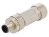 109471 0986 EMC 105 Вилка; M12; PIN:4; "мама"; код D-Ethernet; на провод; прямой