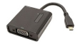 12993118 Video Cable Adapter, Micro HDMI Plug - VGA Socket 150mm