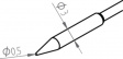 0462PDLF005/SB [2 шт] Soldering tip PU=2 ST