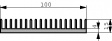 SK 81/ 37,5/ SA Радиатор: штампованный; ребристый; черный; L:37,5мм; W:100мм