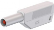22.2658-29 Stackable Banana Plug \x1a4mm White 32A 1kV Gold-Plated