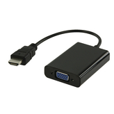 VLMP34900B0.20, HDMI to VGA adapter HDMI M - VGA F + 3.5 mm jack m - f, Valueline