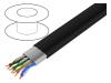 74010 BK002, Провод; 6; однопров; Cu; 4x2x23AWG; ПВХ; черный; 152м; 7мм, Alpha Wire