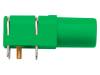 SWEB 8094 AU/GN Гнездо; "банан" 4мм; 24А; зеленый; позолота; -25?80°C; 10мОм; 1кВ
