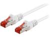 95461 Patch cord; S/FTP; 6; многопров; CCA; ПВХ; белый; 0,25м