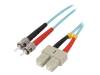 FP3SS05, Разъем: световодный; patchcord; ST, SC; на защелки; Кат: OM3; "папа", LOGILINK