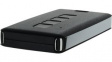 13124.44 Remote Control Case 4 Pushbutton 71.5x39.5x11mm Black / Chrome Plastic