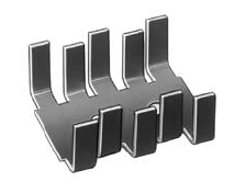 KL-167/SW, Радиатор: штампованный; U; черный; L: 30мм; W: 25,4мм; H: 12,7мм, Seifert electronic