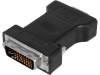68030, Адаптер; гнездо D-Sub 15pin HD, вилка DVI-I (24+5), Goobay