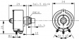 DP20 10R J Wire potentiometer 10 Ohm linear +- 5 %
