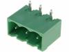XY2500R-D(5.08)-3PIN Разъемный клеммник; гнездо; "папа"; 5,08мм; угловой 90°; луженые