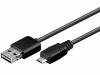 CUSB-AME/MICBM-0.6 Кабель; USB 2.0; вилка micro USB B, вилка USB A easy; 0,6м