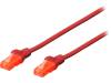 DK-1617-0025/R Patch cord; U/UTP; 6; многопров; Cu; LSZH; красный; 0,25м