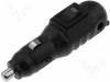 A13-53 Штекер автомобильного прикуривателя; 8А; 12В/1x8A; черный