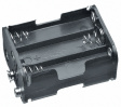 2.015 R-6 UM-3 Battery holder 6 x AA Push button
