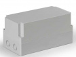 SPCM132513G Cubo S 125 x 250 x 125 мм, 50 мм основание, метрические выбивные отверстие, сера