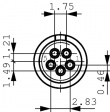79-9003-12-04 Cable plug ,719 series 4-pole Pole no.=4