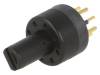 SR09148SNG, Переключатель: поворотный; 4; 0,5A/24ВDC; Кол-во секций:1; 45°, Ninigi